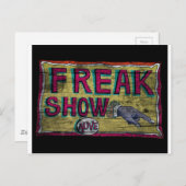 Freak Show  banner Briefkaart (Voorkant / Achterkant)