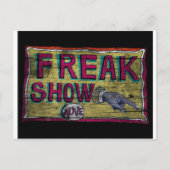 Freak Show banner Briefkaart (Voorkant)