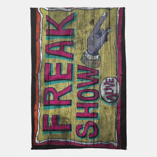 Freak Show  banner Theedoek (Verticaal)