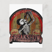Freak-Show Briefkaart (Voorkant)