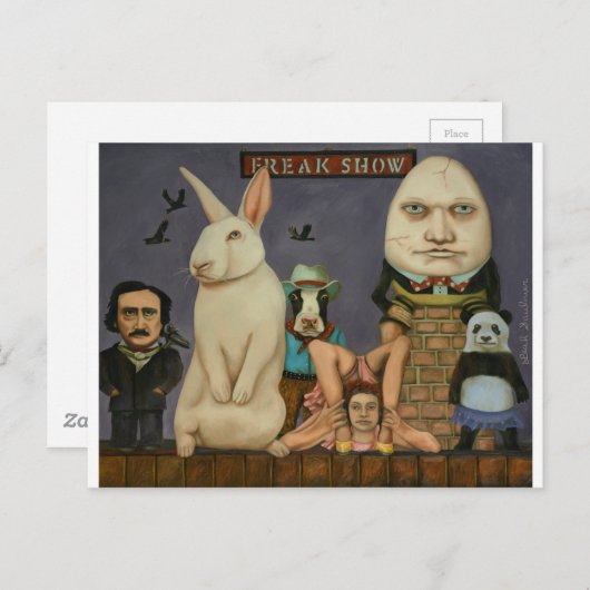 Freak-Show Briefkaart (Voorkant / Achterkant)