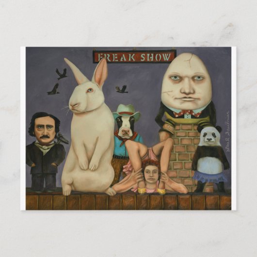 Freak-Show Briefkaart (Voorkant)