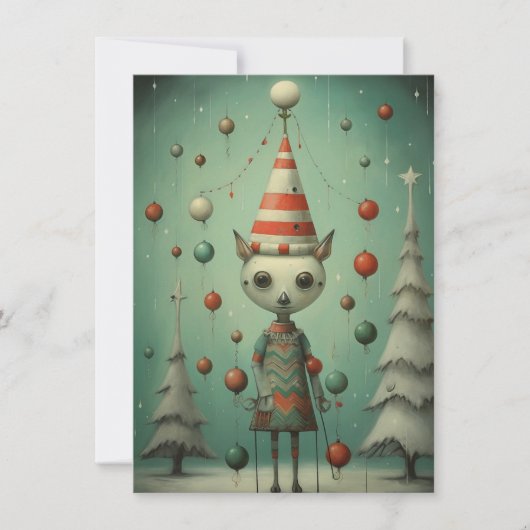 Freak Show Christmas Card Feestdagenkaart (Voorkant)
