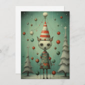 Freak Show Christmas Card Feestdagenkaart (Voorkant / Achterkant)