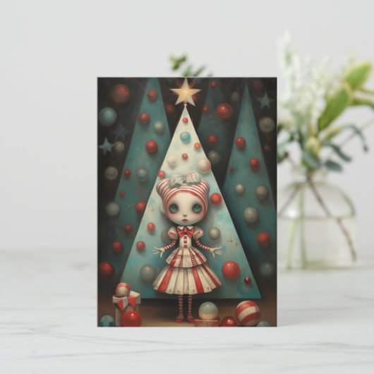Freak Show Christmas Cards Feestdagenkaart (Staand voorkant)