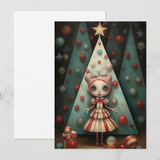 Freak Show Christmas Cards Feestdagenkaart (Voorkant / Achterkant)