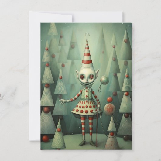 Freak Show Christmas Cards Feestdagenkaart (Voorkant)
