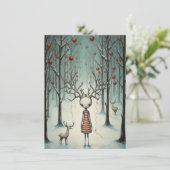 Freak Show Christmas Cards Feestdagenkaart (Staand voorkant)