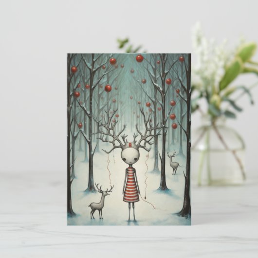 Freak Show Christmas Cards Feestdagenkaart (Staand voorkant)