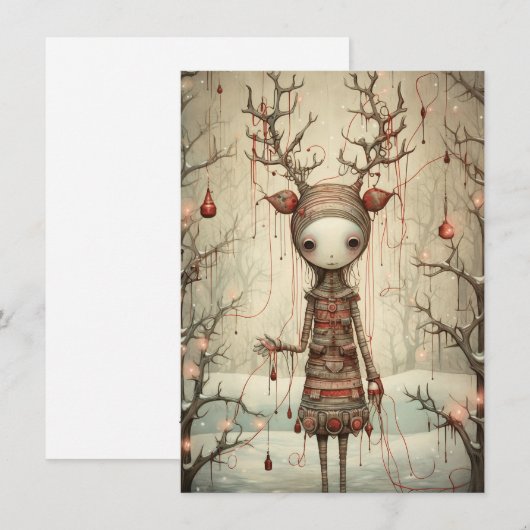 Freak Show Christmas Cards Feestdagenkaart (Voorkant / Achterkant)