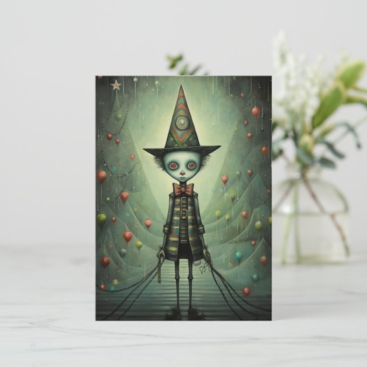 Freak Show Christmas Cards Feestdagenkaart (Staand voorkant)