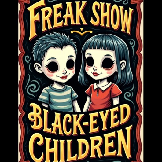 Freak Show Collection The Black-Eyed Children  T-shirt