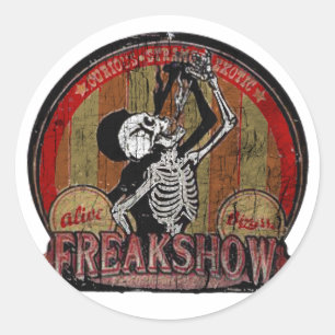 Freak-Show Ronde Sticker