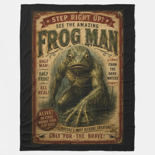 Freak Sideshow Paranormaal Fleece Deken (Voorkant)