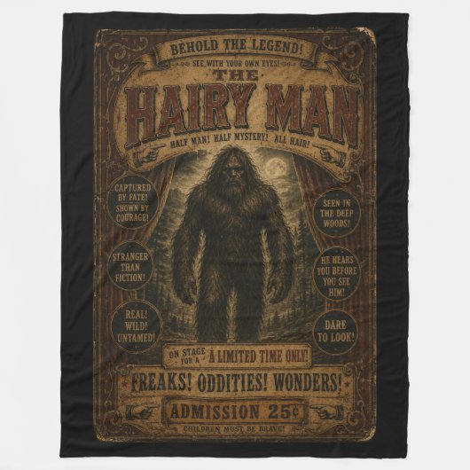Freak Sideshow Paranormaal Fleece Deken (Voorkant)