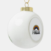 Freak trots keramische bal ornament (Links)