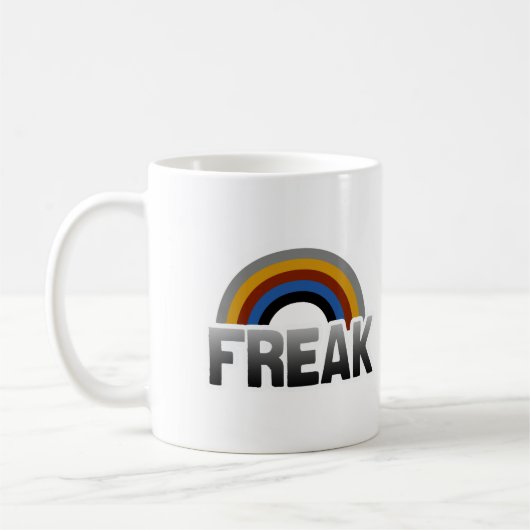 Freak trots koffiemok (Links)