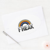 Freak trots ovale sticker (Envelop)