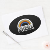 Freak trots ovale sticker (Envelop)
