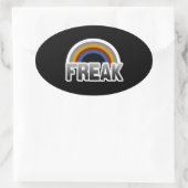 Freak trots ovale sticker (Tas)