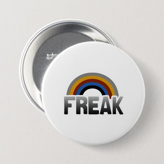 Freak trots ronde button 7,6 cm (Voorkant /achterkant)