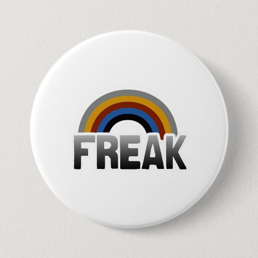 Freak trots ronde button 7,6 cm (Voorkant)
