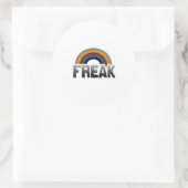 Freak trots ronde sticker (Tas)