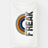Freak trots spandoek (Verticaal)