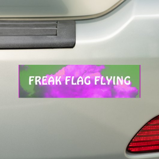 Freak Vlag Bumpersticker (Op auto)