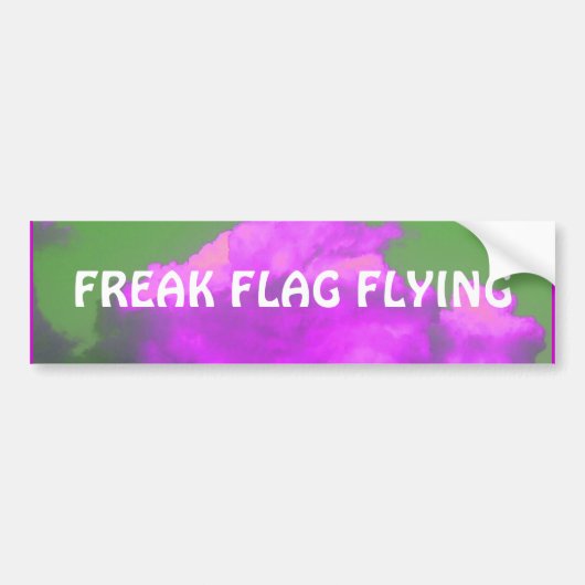 Freak Vlag Bumpersticker (Voorkant)