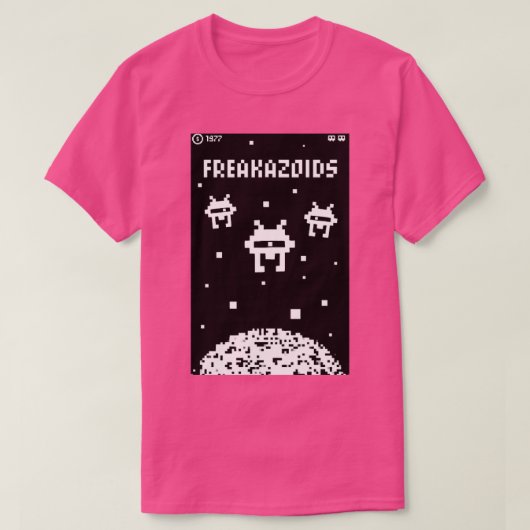 FREAKAZOIDS Arcade game T-shirt (Design voorkant)