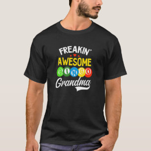 Freakin Geweldige Bingo Grandma Bingo Queen T-shirt