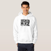 Freakin Huge Box Tekst verborgen hoed Hoodie (Voorkant volledig)