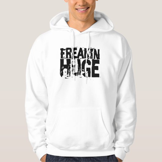 Freakin Huge Box Tekst verborgen hoed Hoodie (Voorkant)