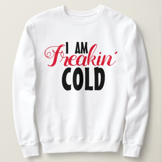 Freakin Koud Grappig T-shirt & Hoodie: Cool Winter (Design voorkant)