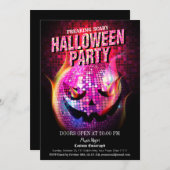 Freaking Enge Jack-O-Lantern Disco Ball Kaart (Voorkant / Achterkant)