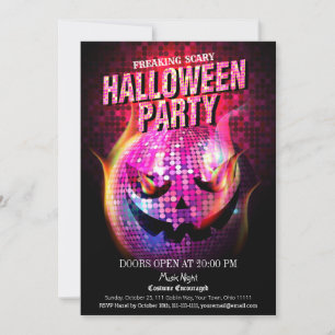 Freaking Enge Jack-O-Lantern Disco Ball Kaart
