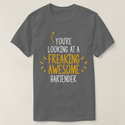 Freaking Geweldige Bartender 2 T-shirt (Design voorkant)