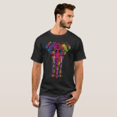 Freaking Love Elephants Waterverf Hindu Tribal in T-shirt (Voorkant volledig)
