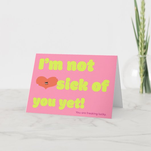 Freaking Lucky Love Kaart (Voorkant)