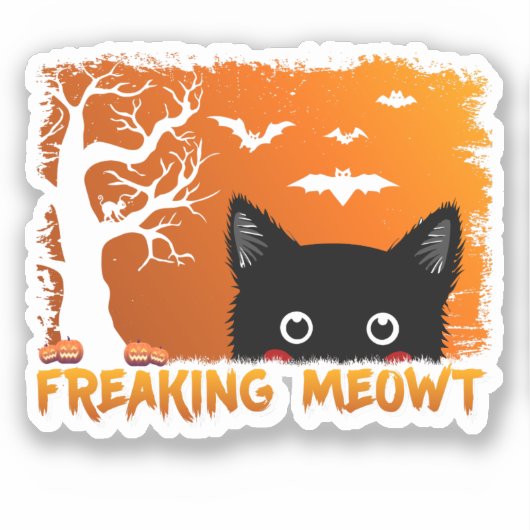 Freaking Meowt Sticker (Voorkant)