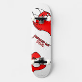 Freaking-out Devil Persoonlijk Skateboard (Voorkant)