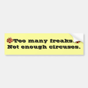 Freaks Bumpersticker