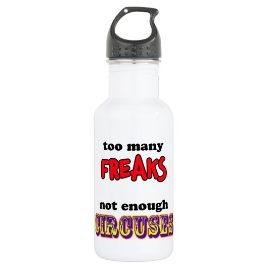 Freaks en circulaires waterfles  (Voorkant)