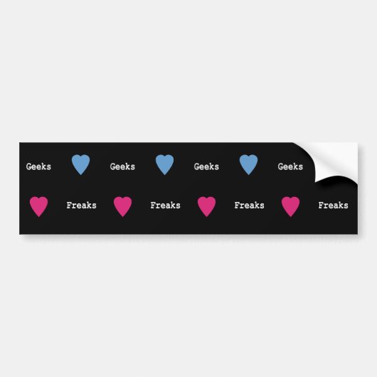 Freaks en Geeks Bumpersticker (Voorkant)