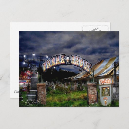 freakshow briefkaart (Voorkant / Achterkant)