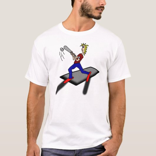 Freaky Baseball Man T-shirt (Voorkant)