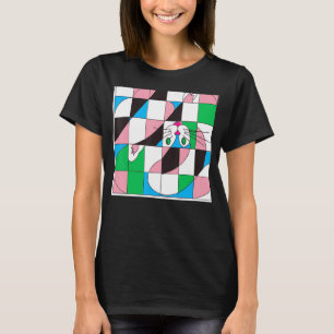 Freaky cat meme meow kat schattige kitten optische t-shirt