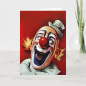Freaky Clown Verjaardag Kaart (Voorkant)