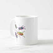 Freaky Cool Rainbow Stag Kevers Koffiemok (Voorkant links)